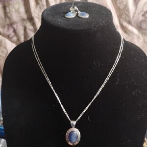 Jay King Sterling Silver And Blue Natural Stone